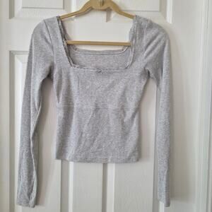 American Eagle Long-sleeved Crop Top Womens size Small